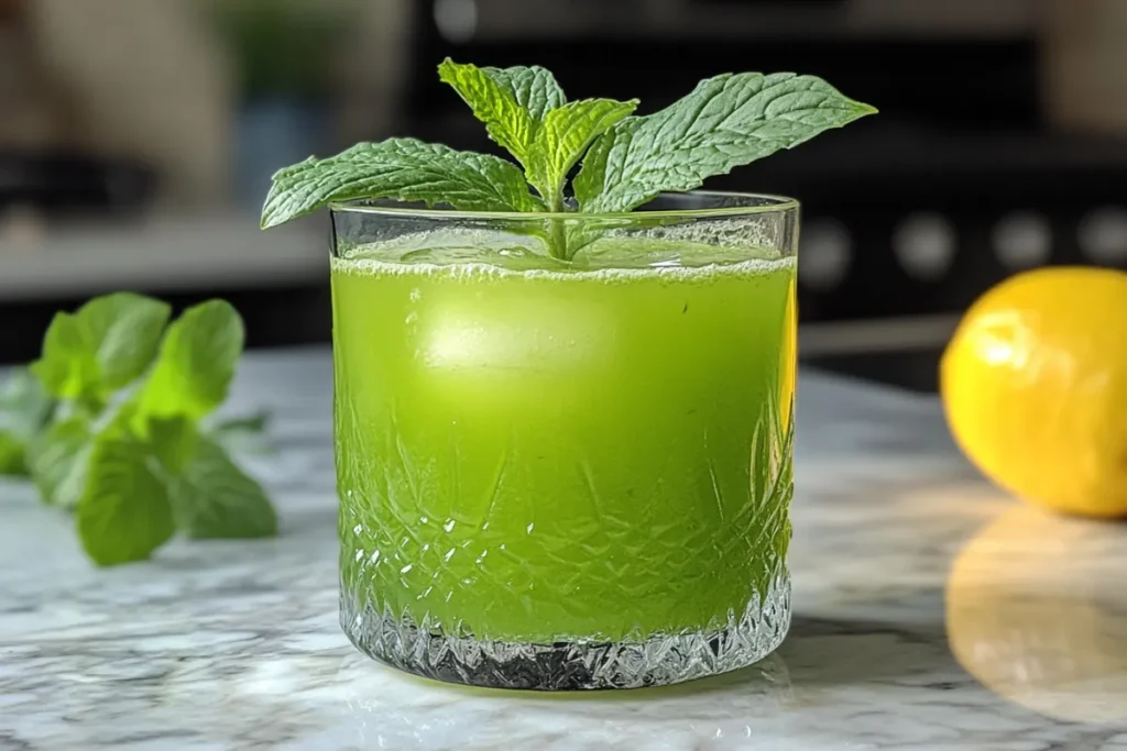 Cooling lemon balm drink for weight loss – natural remedy with lemon and mint