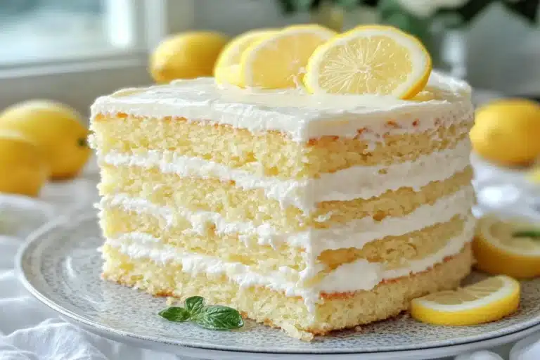 yummy Italian Lemon Cream Cake