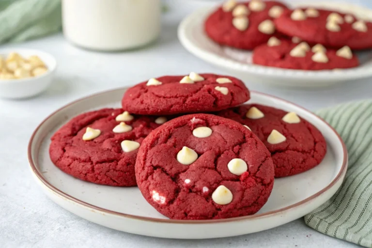 Red Velvet Cookies from Cake Mix