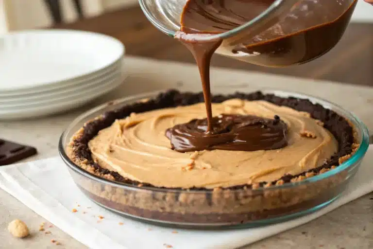 Chocolate peanut butter pie