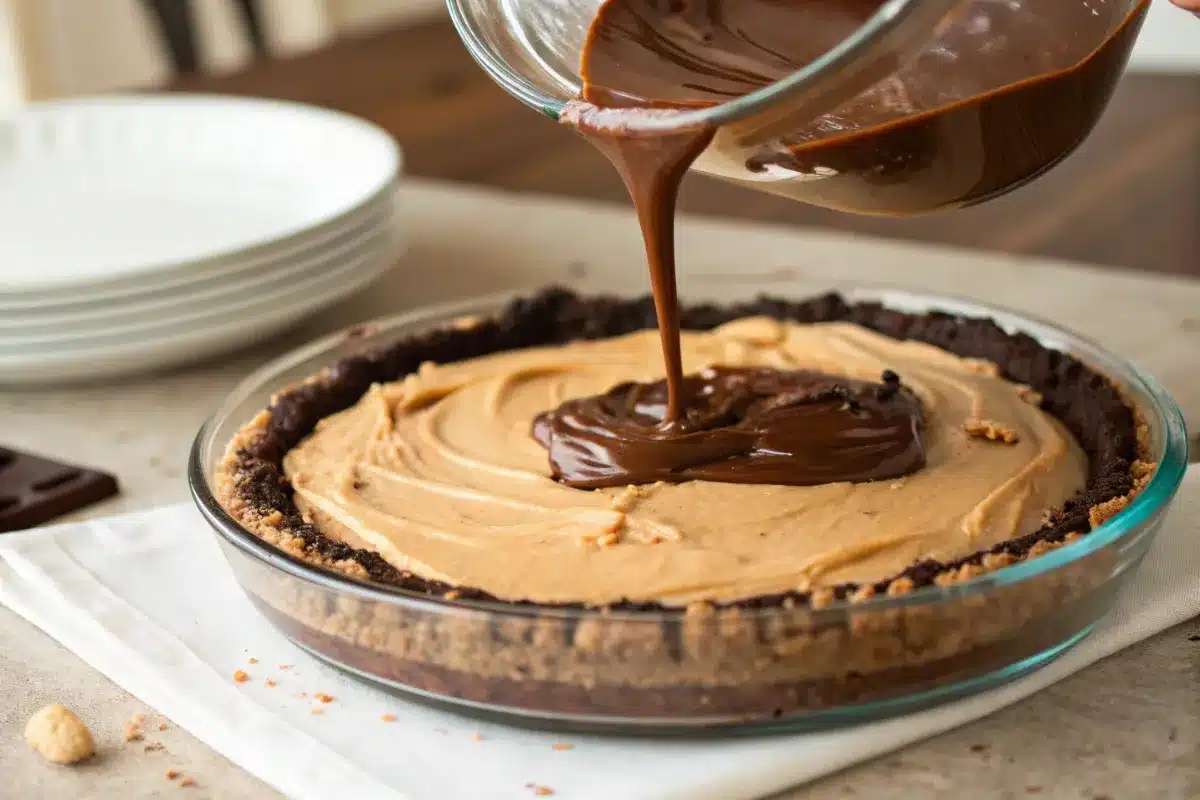 Chocolate peanut butter pie