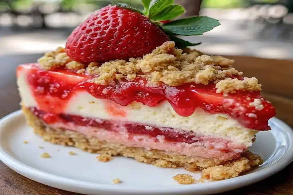 yummy Berrylicious Strawberry Crunch Cheesecake