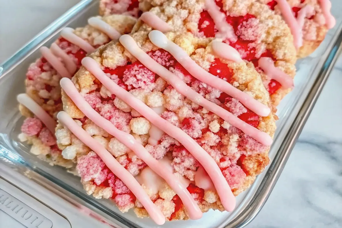 Strawberry Crunch Cookies