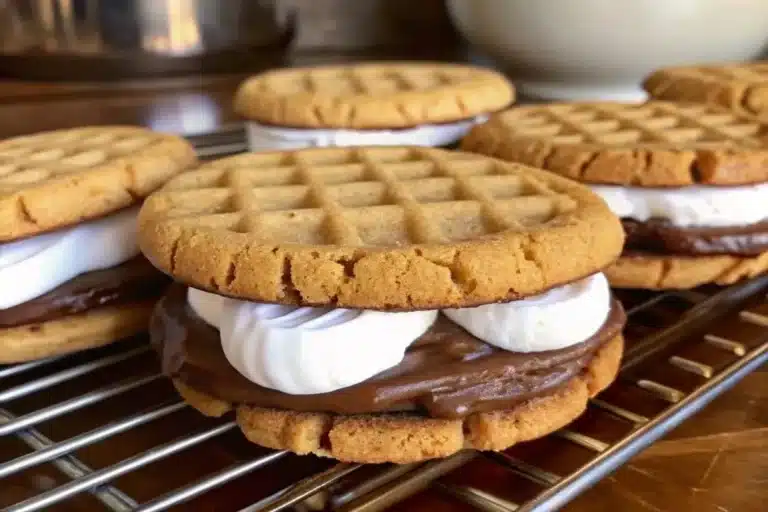 peanut butter s'mores sandwich cookies